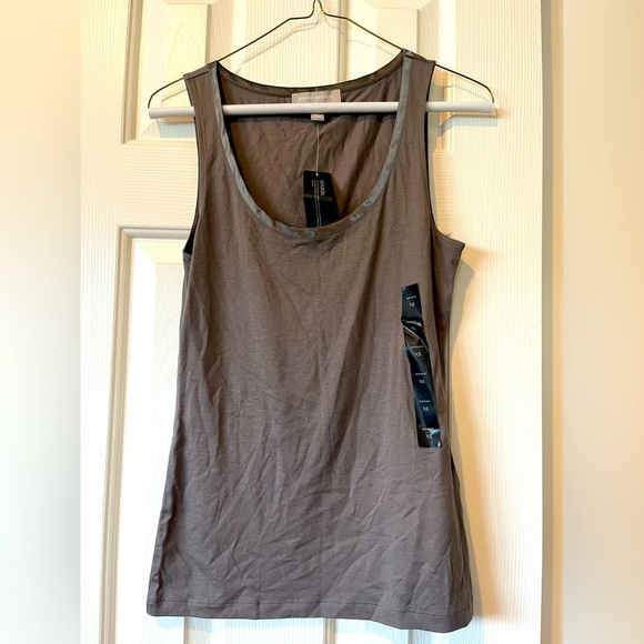 Banana Republic Luxe Touch Brown shade Sleeveless Tank, XS, NWT - Picture 1 of 7